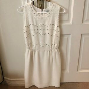 Sandro White embellished dress size 1 or small